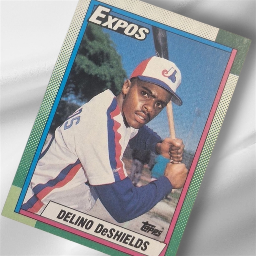 Topps Delino DESHIELDS Expos Baseball Trading Card